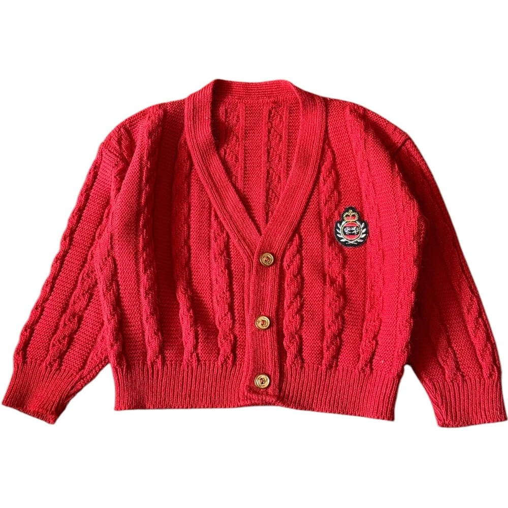 True Vintage 80’s Prep School Girl Toddler Cardigan